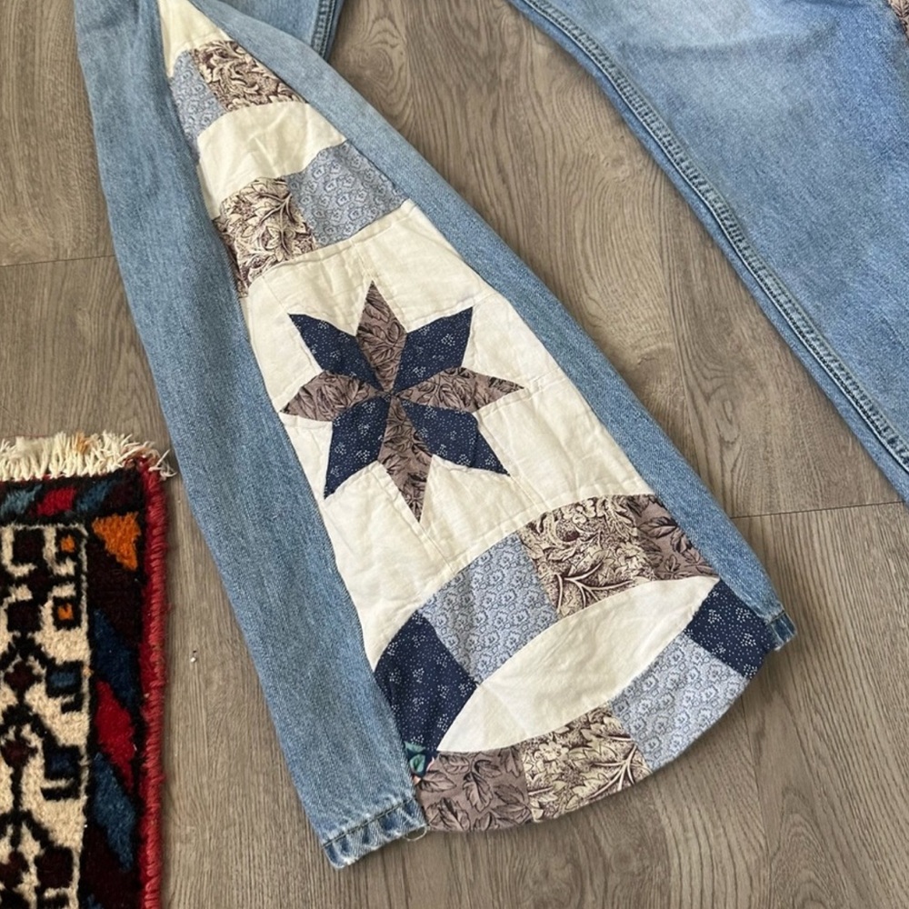 HANDMADE Levis 505s Quilted jeans size 30-32 - Picture 3 of 13